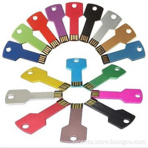 Key Shape Metal USB Key with Customized Logo